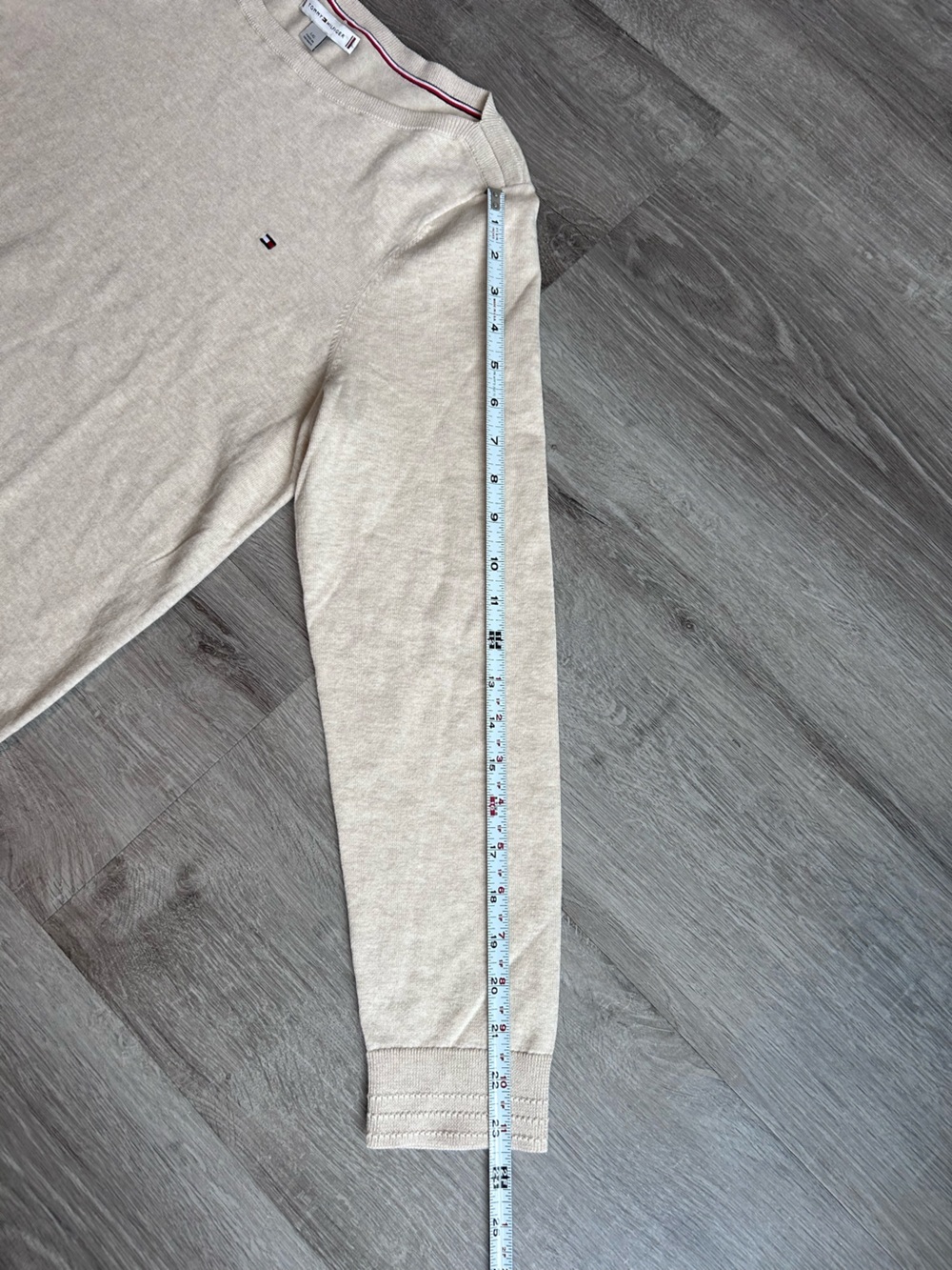 Women’s Tommy Hilfiger Beige Crewneck Sweater size L - Picture 5 of 9